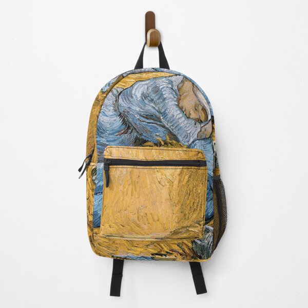 Oil Painting By Van Gogh Backpack Starry Night Sunflower Skeleton Women  Rucksack Men Canvas Shoulder Travel Bags Laptop Backpack