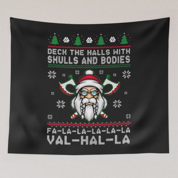 Item preview, Viking Skulls And Bodies Christmas designed and sold by StarcyWol.