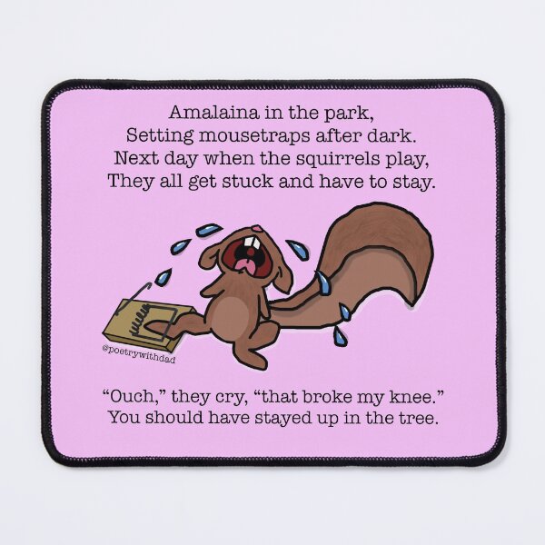 Item preview, Squirrels Caught In Mousetraps designed and sold by poetrywithdad.