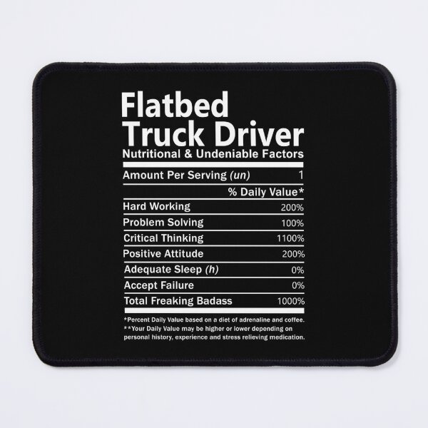 Item preview, Flatbed Truck Driver T Shirt - Nutritional and Undeniable Factors Gift Item Tee designed and sold by oslandefren.