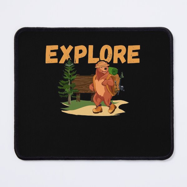 Item preview, Explorer Backpacking Hiking Bear Lover designed and sold by Dressed For  Duty.