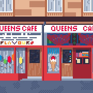 Artwork thumbnail, Pixel Queens Cafe by TheRandomFactor