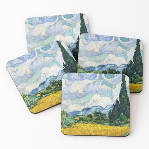 Item preview, Wheat Field with Cypresses designed and sold by amonarte.