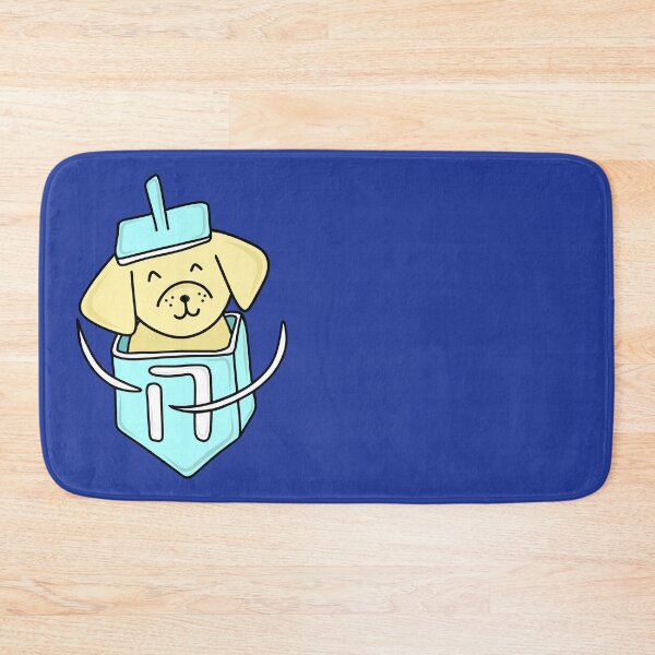 Item preview, Adorable Hanukkah Dog Cartoon Spinning in a Light Blue Dreidel, made by EndlessEmporium designed and sold by EndlessEmporium.