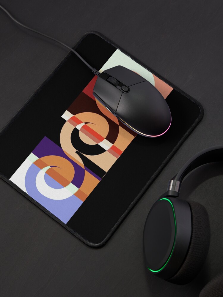 Thumbnail 4 of 5, Mouse Pad, 3 Waves designed and sold by kinkatstyle.
