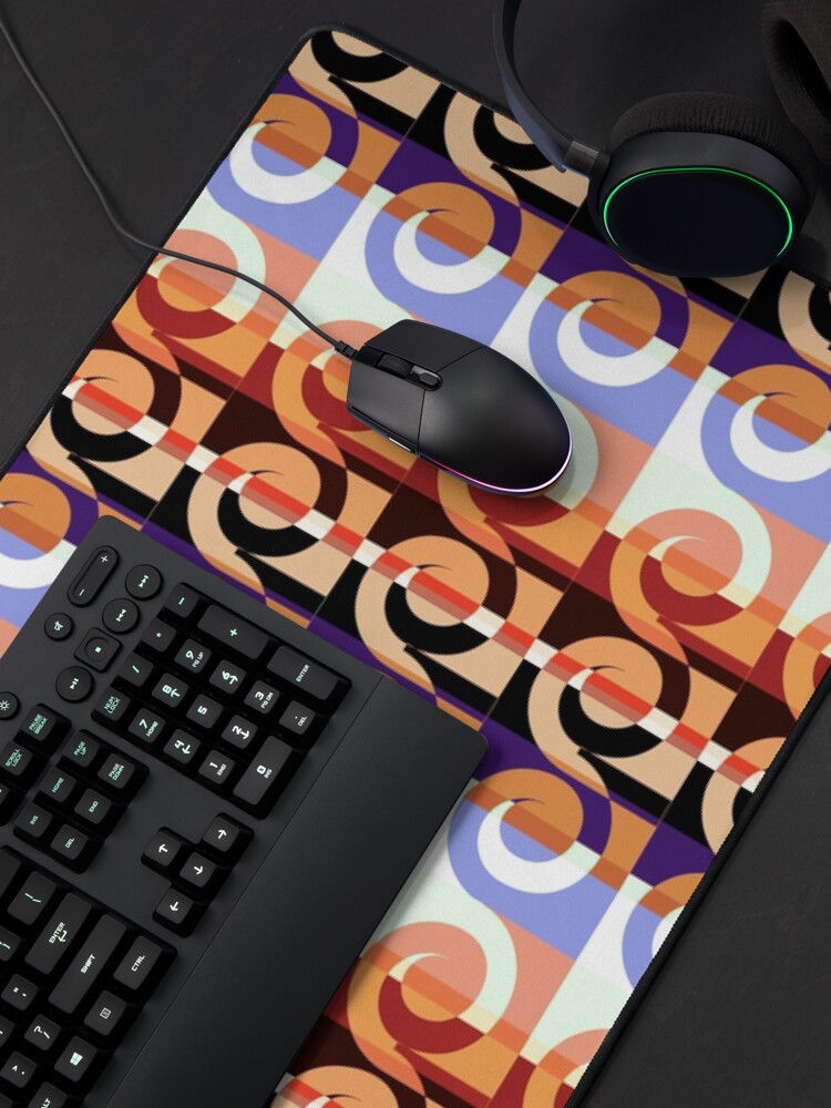 Thumbnail 4 of 5, Mouse Pad, 3 Waves designed and sold by kinkatstyle.