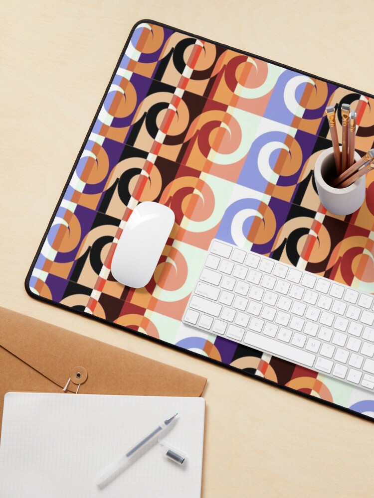 Thumbnail 3 of 5, Mouse Pad, 3 Waves designed and sold by kinkatstyle.