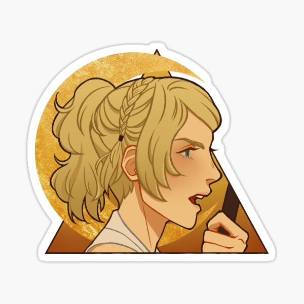 Vista previa del artículo con la obra «Pegatina Lunafreya - v.1», diseñado y vendido por snaildrop.
