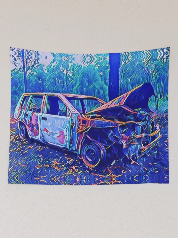 Thumbnail 2 of 3, Tapestry, Rusting Memories designed and sold by RandaRubyRed.