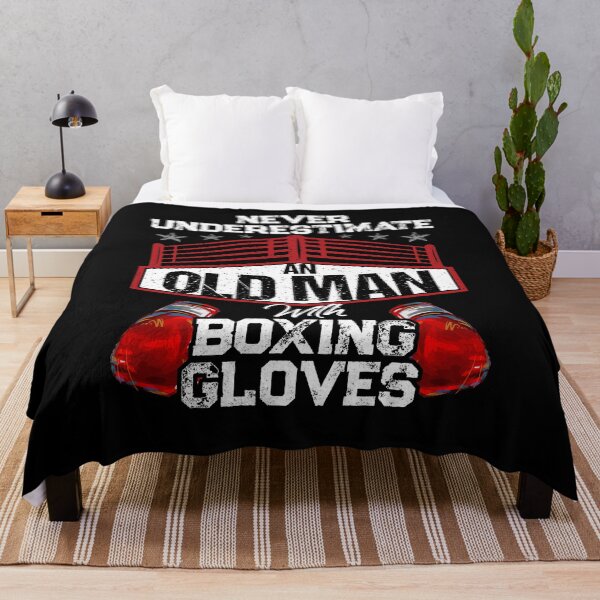Item preview, Never Underestimate An Old Man With Boxing Gloves Boxer designed and sold by Dressed For Duty.