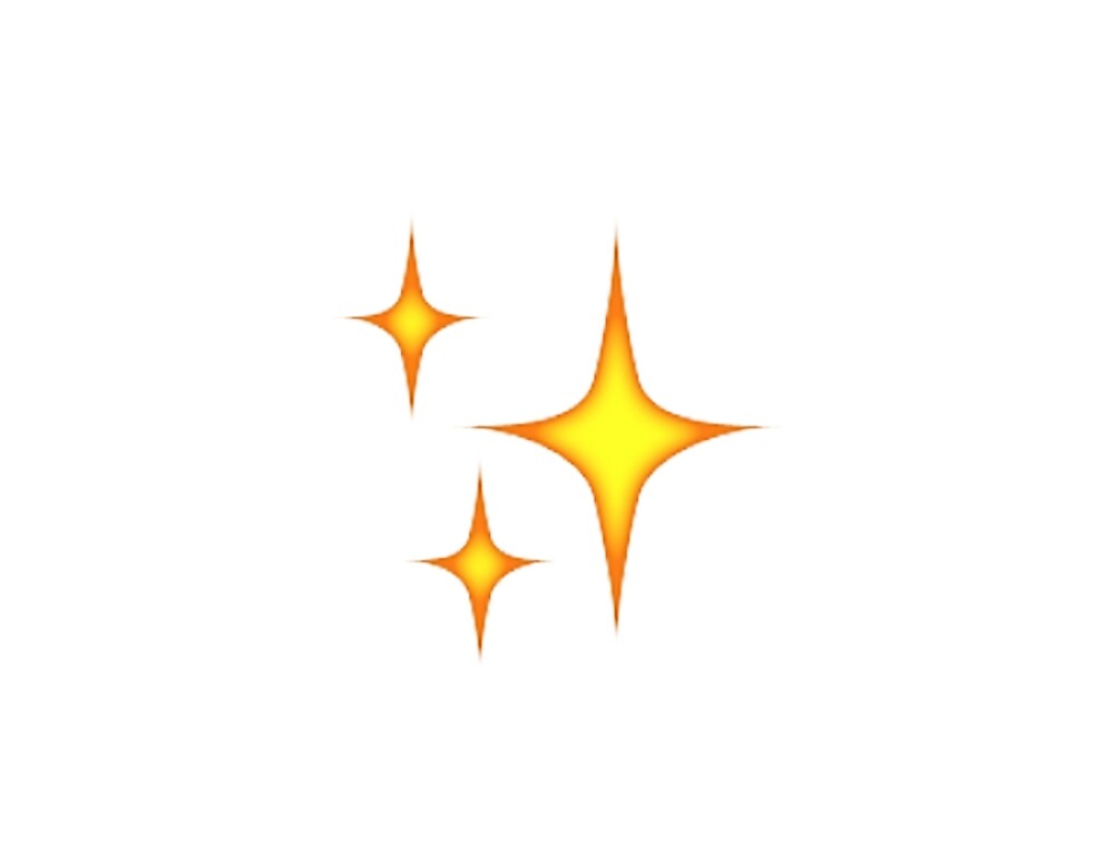 "Sparkle Emoji" by shaliah Redbubble
