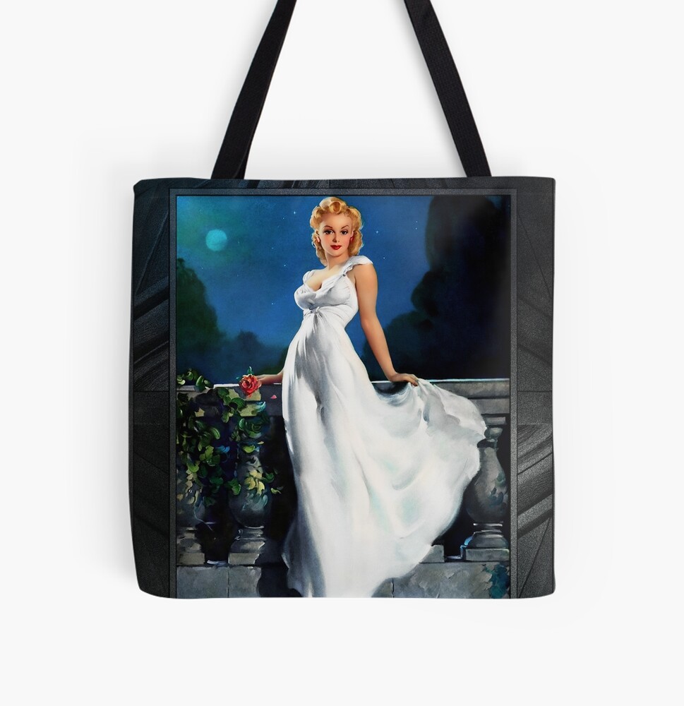 Dream Girl by Gil Elvgren Vintage Xzendor7 Old Masters Reproductions Decorative Tote Bag Art Print