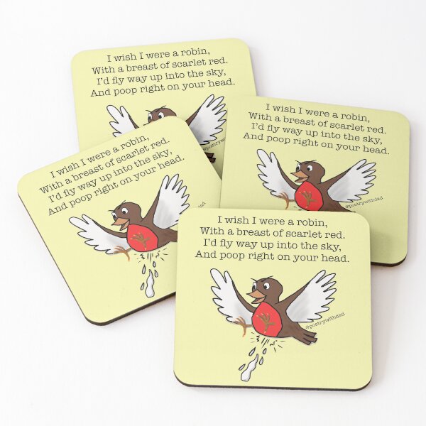 Item preview, Pooping Robin designed and sold by poetrywithdad.