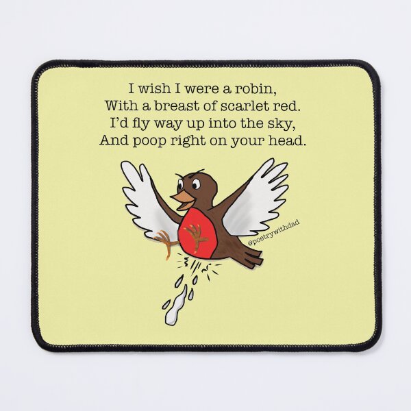 Item preview, Pooping Robin designed and sold by poetrywithdad.