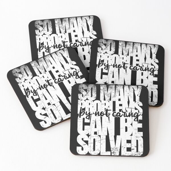 Item preview, So Many Problems Can Be Solved By Not Caring (Grungy WHITE) designed and sold by CRHPOD20.