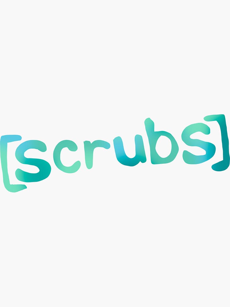 "Scrubs Tv Show Logo" Sticker for Sale by ellenugget Redbubble