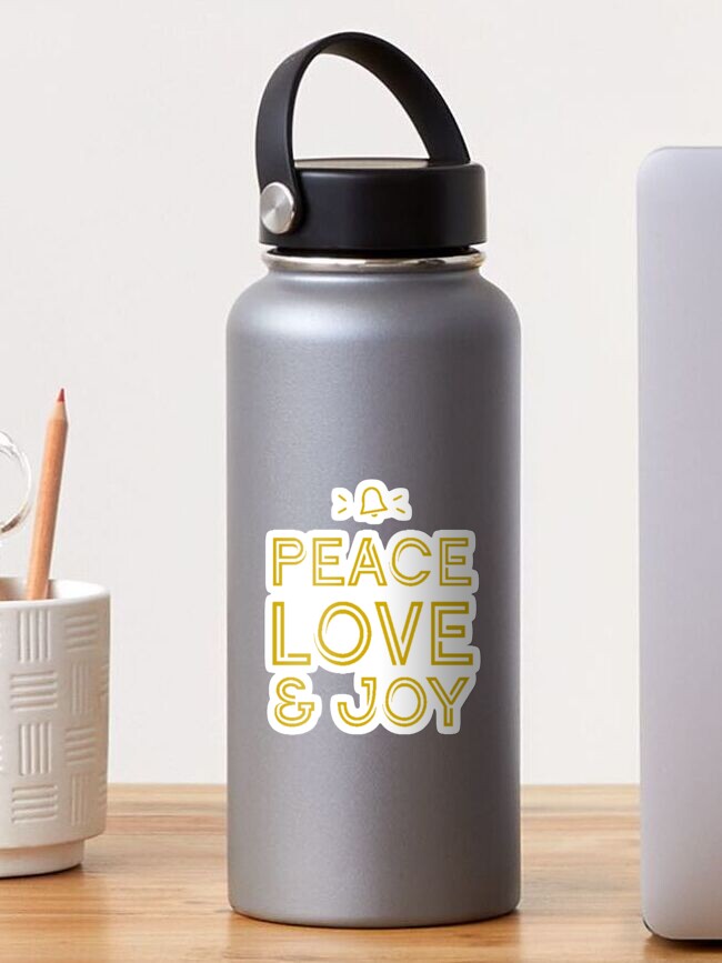 Thumbnail 1 of 3, Sticker, Peace, love and Joy designed and sold by ISF22.