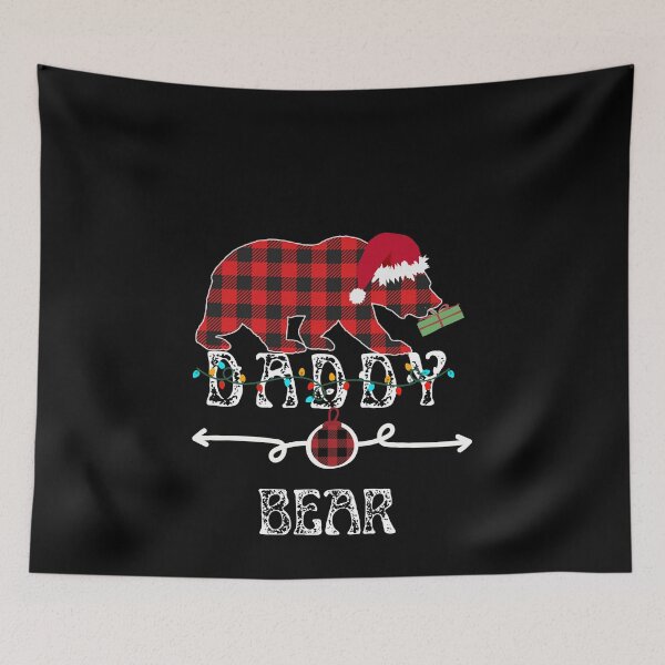 Item preview, daddy Bear Christmas Pajama Red Plaid Matching , Bear Christmas Pajama Red Plaid Buffalo Family gift  designed and sold by Alan-NY.
