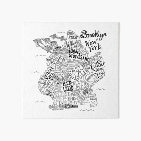 Artikel-Vorschau von Illustrierte Brooklyn-Karte, designt und verkauft von Claire Lordon.