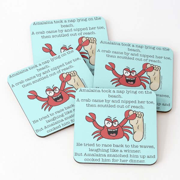 Item preview, Crab Nips Toe Revenge designed and sold by poetrywithdad.