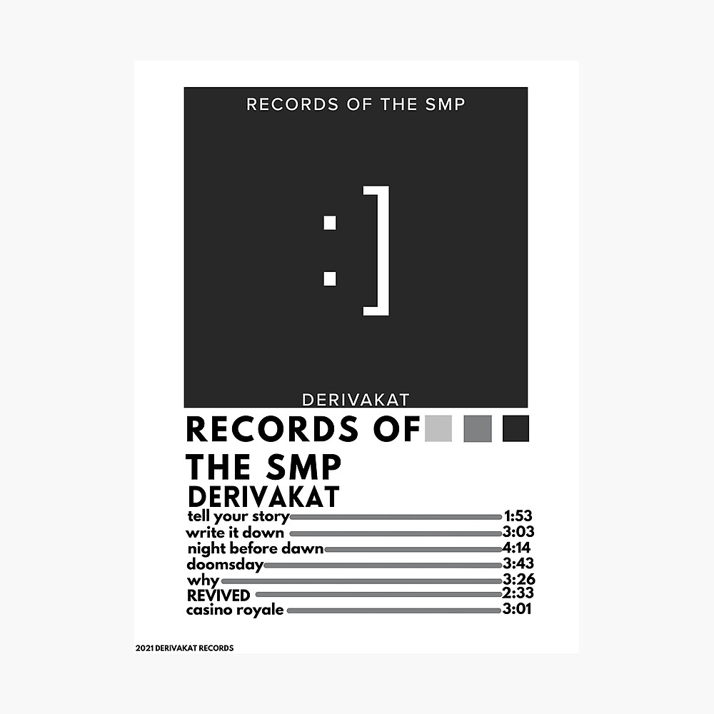 Records Of The Smp By Derivakat Poster By Pretztail Redbubble