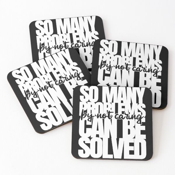 Item preview, So Many Problems Can Be Solved By Not Caring (WHITE) designed and sold by CRHPOD20.
