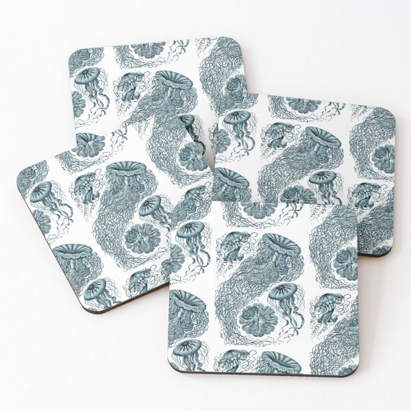 Item preview, Ernst Haeckel Jellyfish Discomedusae Cerulean designed and sold by aimeewilson.