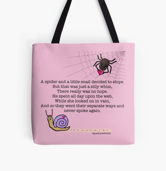 Item preview, Spider and Snail Elope and Get Married designed and sold by poetrywithdad.