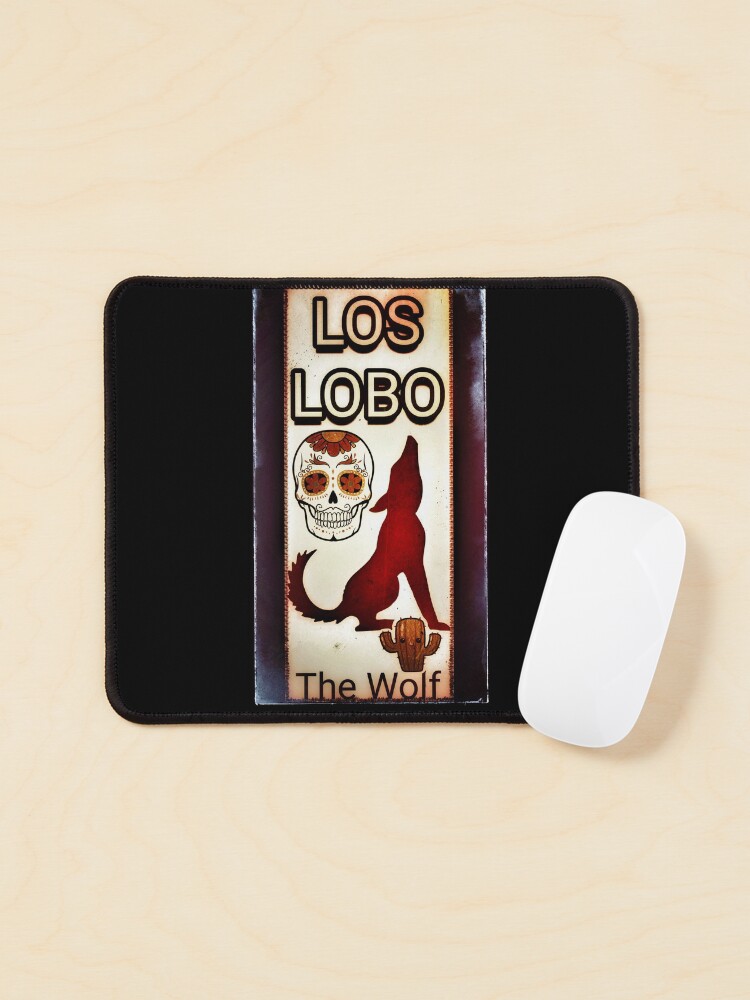 Thumbnail 1 of 5, Mouse Pad, Los Lobo - The Wolf designed and sold by kinkatstyle.