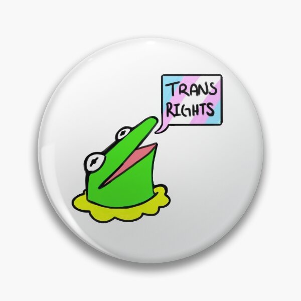 Item preview, Kermit says trans rights designed and sold by Wafflefox42.