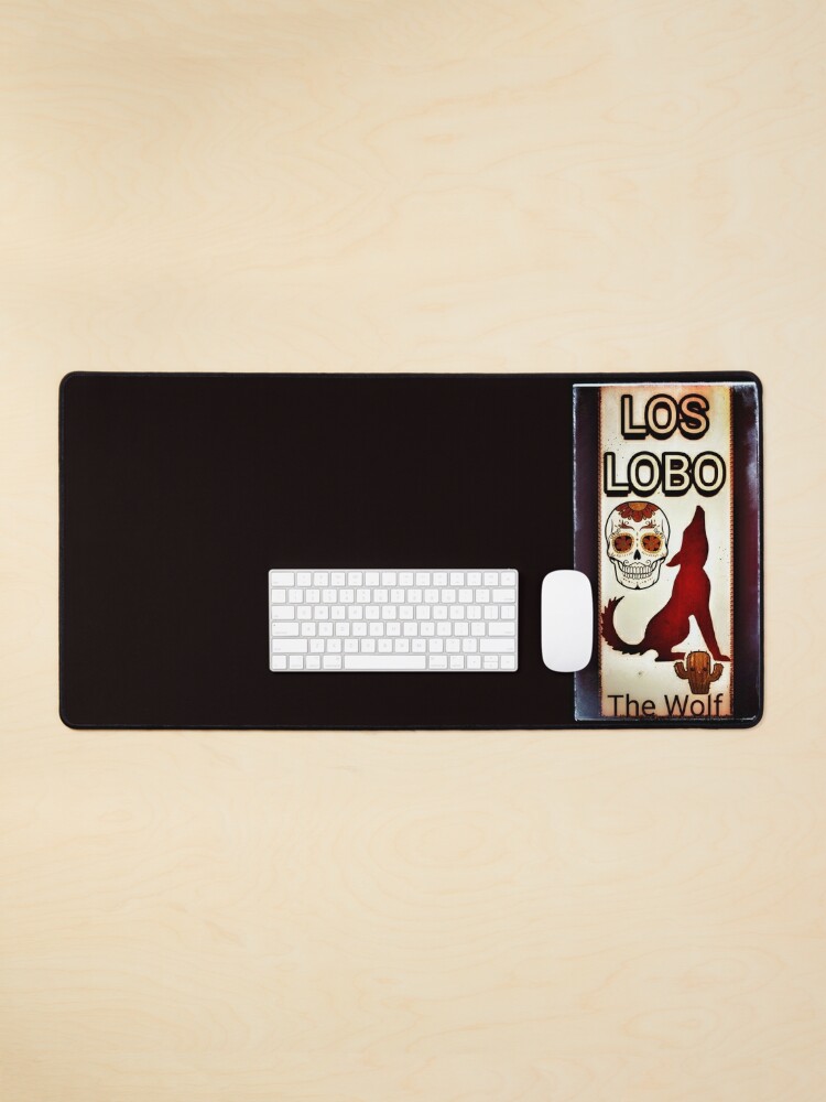 Mouse Pad, Los Lobo - The Wolf designed and sold by kinkatstyle