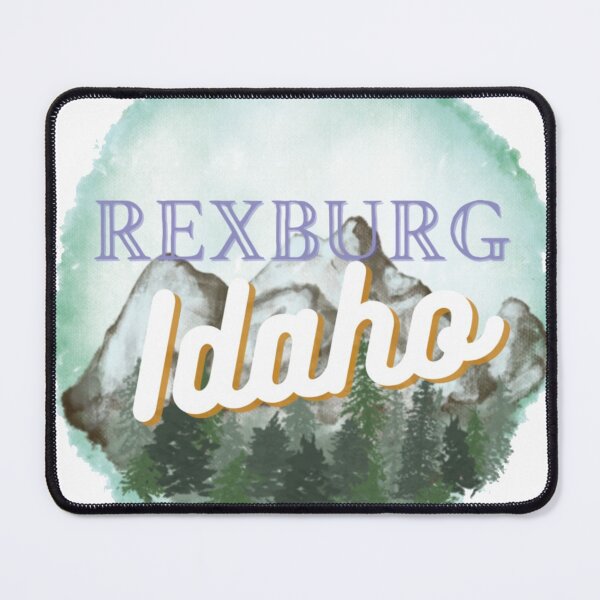 Item preview, rexburg idaho mountain watercolor designed and sold by OddityArts.