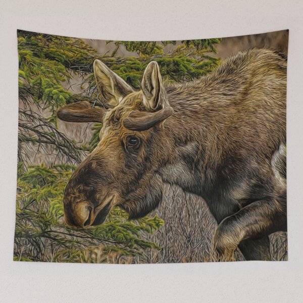 Item preview, Moose in Denali National Park Alaska designed and sold by Alaskandreamer.