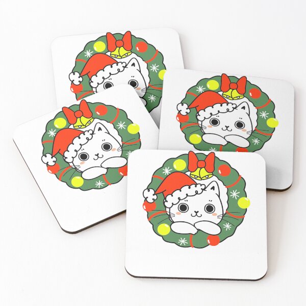 Item preview, Cat Christmas Wreath designed and sold by PurrfectLuv.