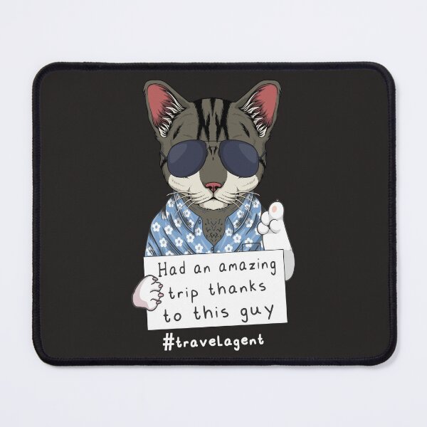 Item preview, Travel Agent Cat Art For Tourism Advisors designed and sold by MrEddie10.