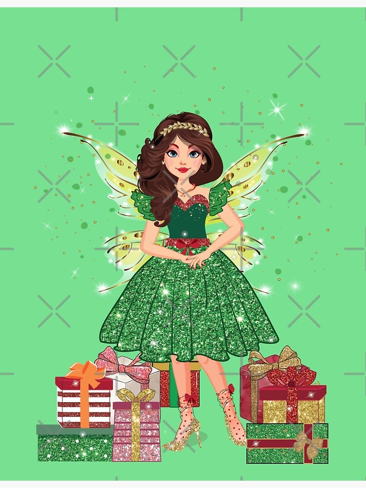 Gigi in Sparkly Christmas Dress™ by TeelieTurner