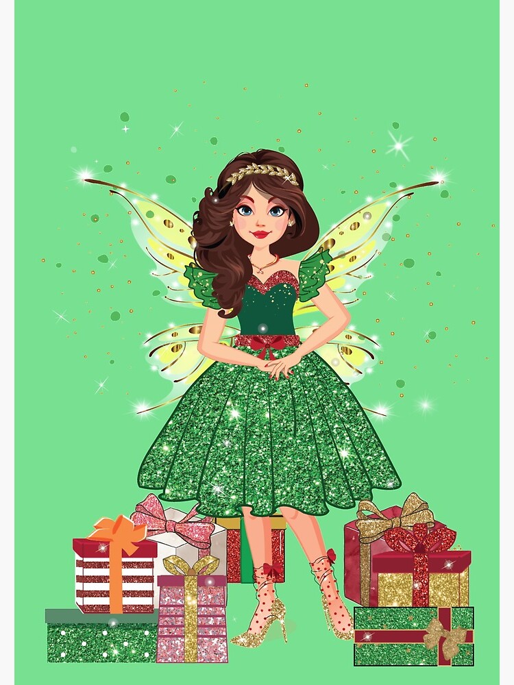Thumbnail 3 of 3, Journal, Gigi in Sparkly Christmas Dress™ designed and sold by TeelieTurner.