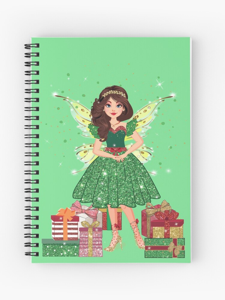 Thumbnail 1 of 3, Journal, Gigi in Sparkly Christmas Dress™ designed and sold by TeelieTurner.
