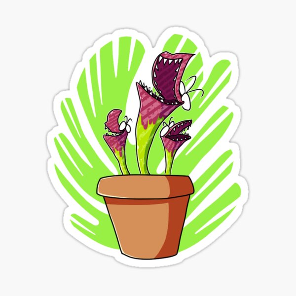Sarracenia purpurea (I-phone Case Compatible Version) Sticker