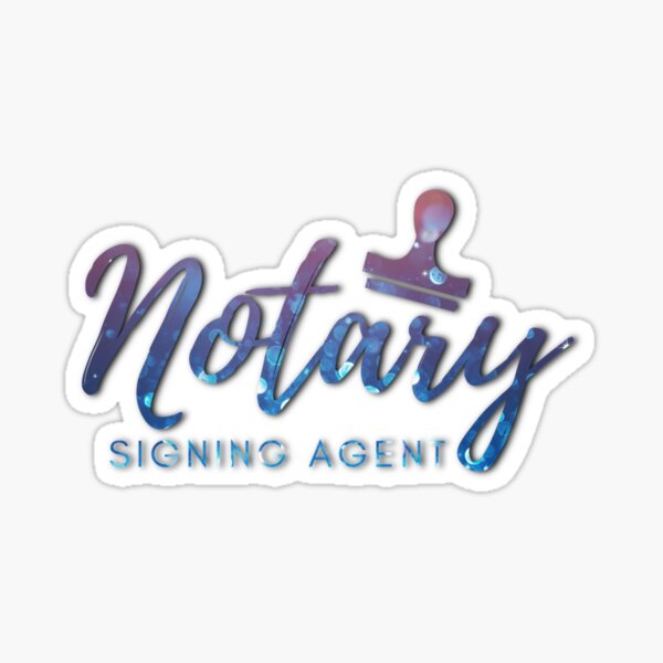 Item preview, Notary Signing Agent | Blue/Purple Gradient designed and sold by PeakdPerfection.