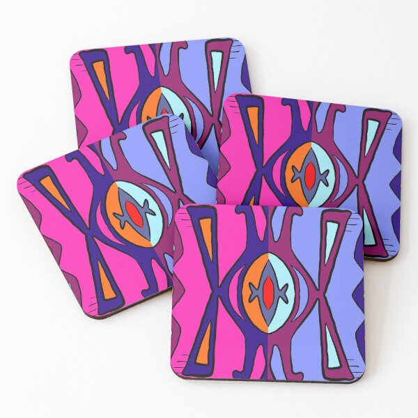 Item preview, Red and Blue Anishinaabe Sun Design  designed and sold by KarenDeLeary.