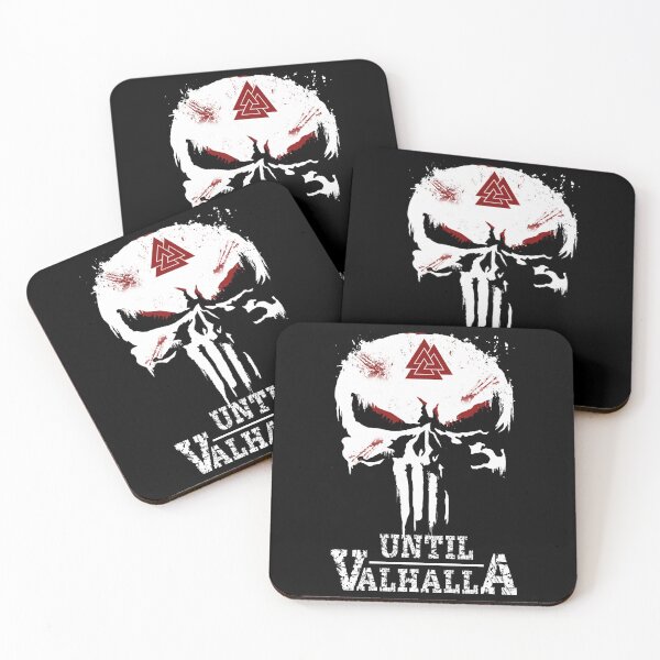 Item preview, Viking Skull Until Valhalla Viking designed and sold by Dog-T-Shirts.