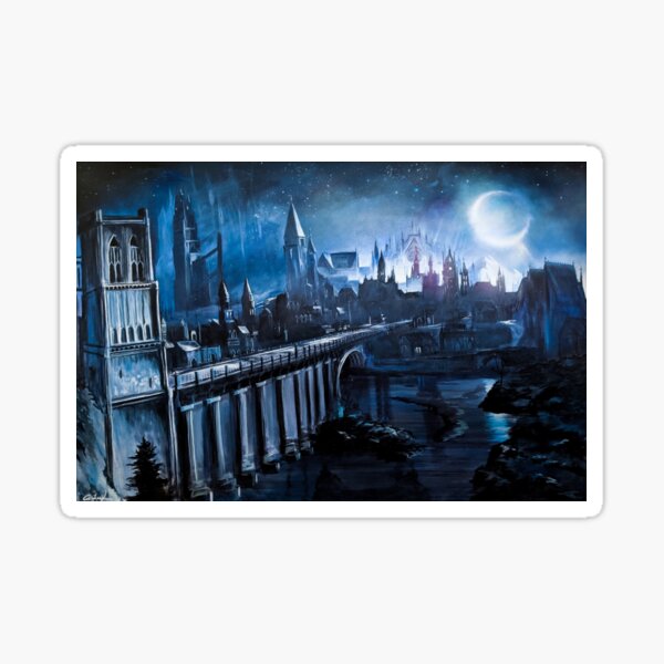 Moonlit Valley Sticker