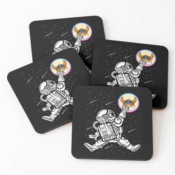 Item preview, Floki Inu Crypto Floki Coin Astronaut Jump Cryptocurrency Blockchain Wallet designed and sold by EmmaRichardso.