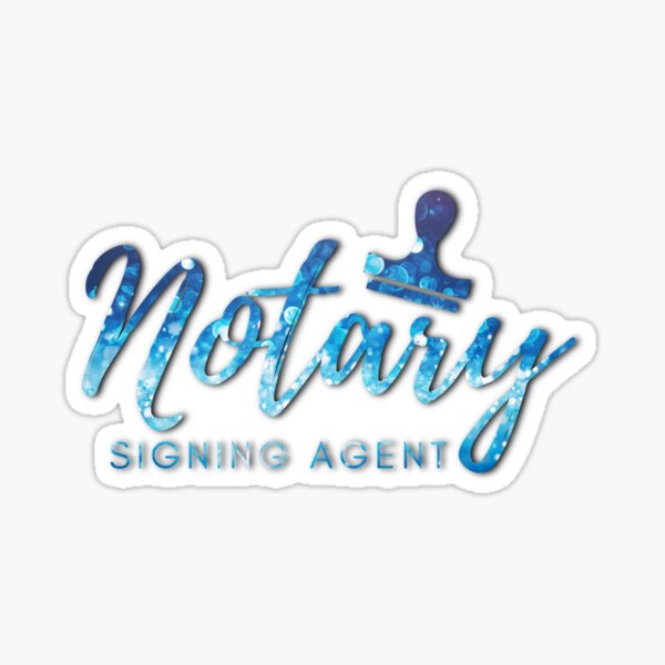 Item preview, Notary Signing Agent | Blue Mist designed and sold by PeakdPerfection.
