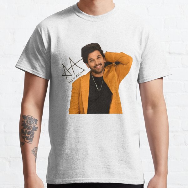 allu arjun logo t shirt