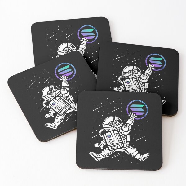 Item preview, Solana coin SOL Crypto Astronaut Jump Cryptocurrency Blockchain Wallet designed and sold by EmmaRichardso.