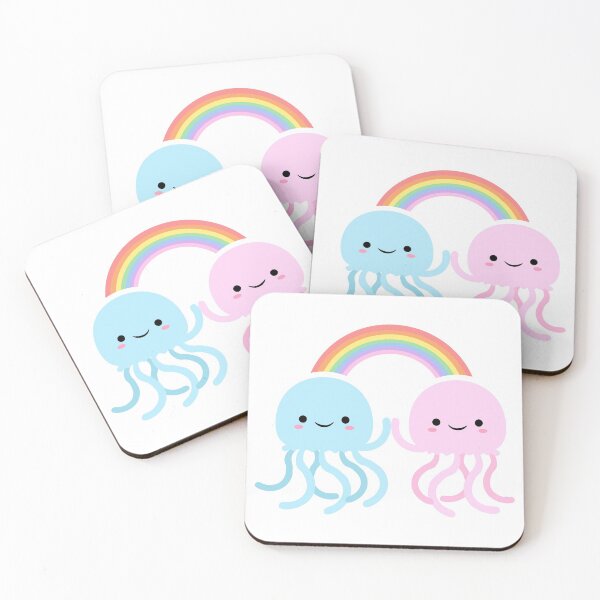 Item preview, Jellyfish with a Rainbow designed and sold by sweetheartgrams.