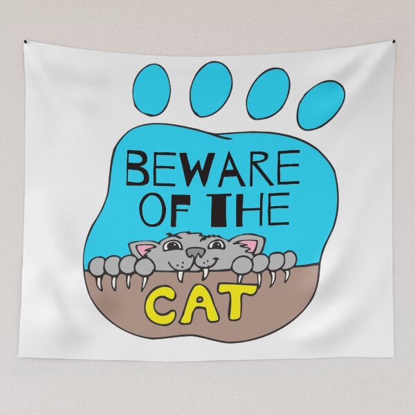 Item preview, BEWARE OF THE CAT designed and sold by SamiJanelle.