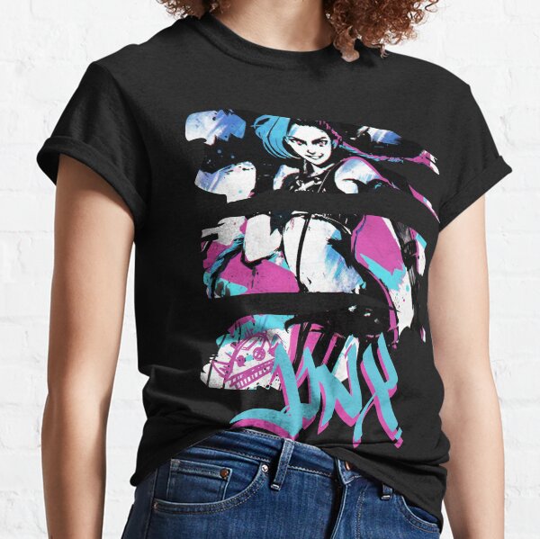 Arkaner Jinx über Neon-Effekt Classic T-Shirt